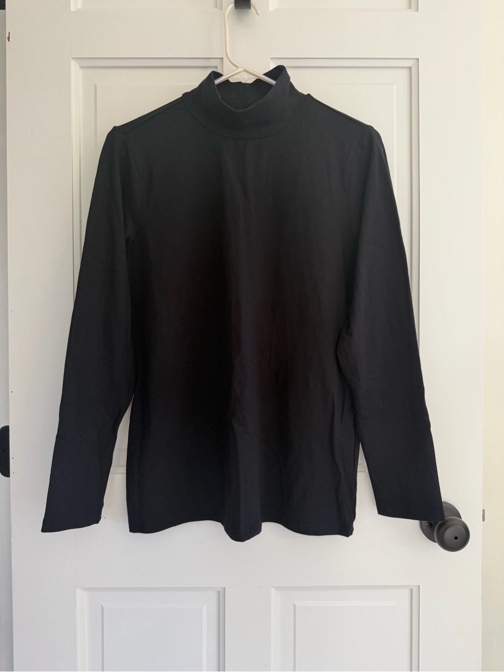 Bob Mackie Wearable Art Black Turtleneck Long Sleeve Top Women’s M